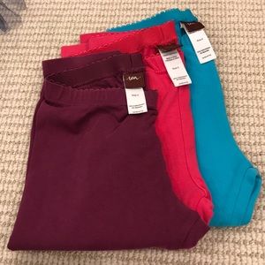 Tea Stretch Capri Legging set of 3